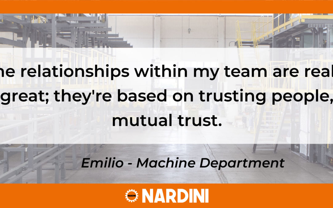 One on one with: Emilio – Machine Department
